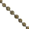 75cts Fossilized Shell Quartz Smooth Round Approx 6 To 10mm, 20cm Strand With Spacers