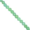 55cts Australian Chrysoprase Faceted Round Approx Approx 5 To 7mm, 22cm Strand