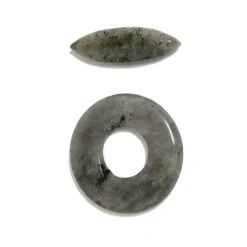40cts Labradorite Donut & Marquise Clasp, Approx. 28mm & 8x28mm