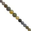 8cts Black Ethiopian Opal Graduated Faceted Round Approx 3 To 5mm, 15cm Strand With Spacers