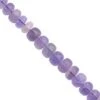 90cts Lavender Fluorite Smooth Roundels Approx 8x2 To 9x6mm, 15cm Strand