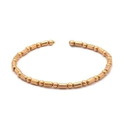 Rose Gold Plated 925 Sterling Silver Morse Code Spacer Bead Strand, Approx 15cm