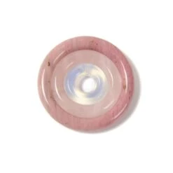 40cts Rhodonite, Rose Quartz, Opalite Set Approx 16, 26, 36mm