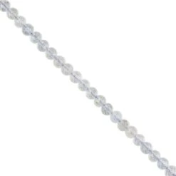 285cts Topaz Faceted Rounds Approx 6mm 1 Metre Strand