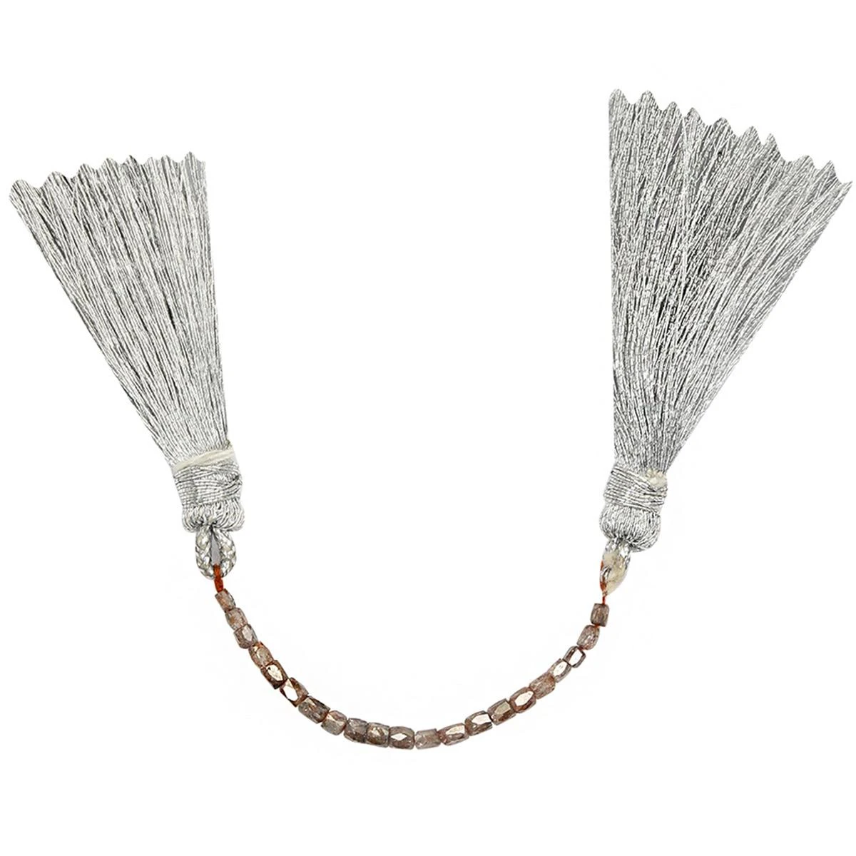 Natural 1.95cts Red Diamond Faceted Pipe Approx 1x2mm, 5cm Strand - Image 2