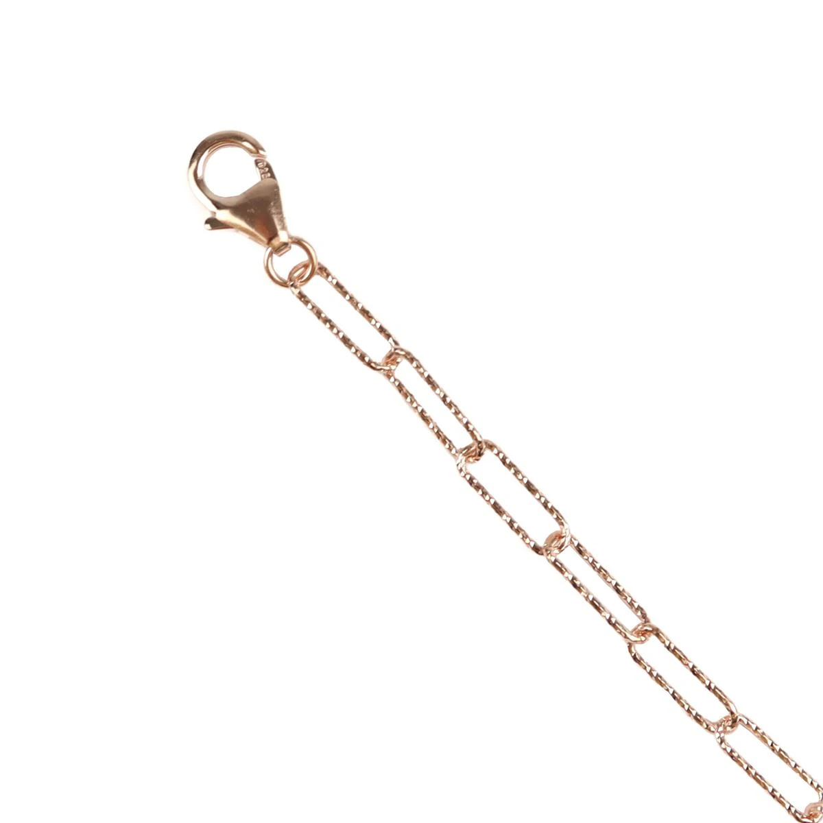 Rose Gold Plated 925 Sterling Silver Twisted And Hammered Link Bracelets Approx 19cm, (0.65 Wirex3.3x10.6mm) (2pcs) - Image 3