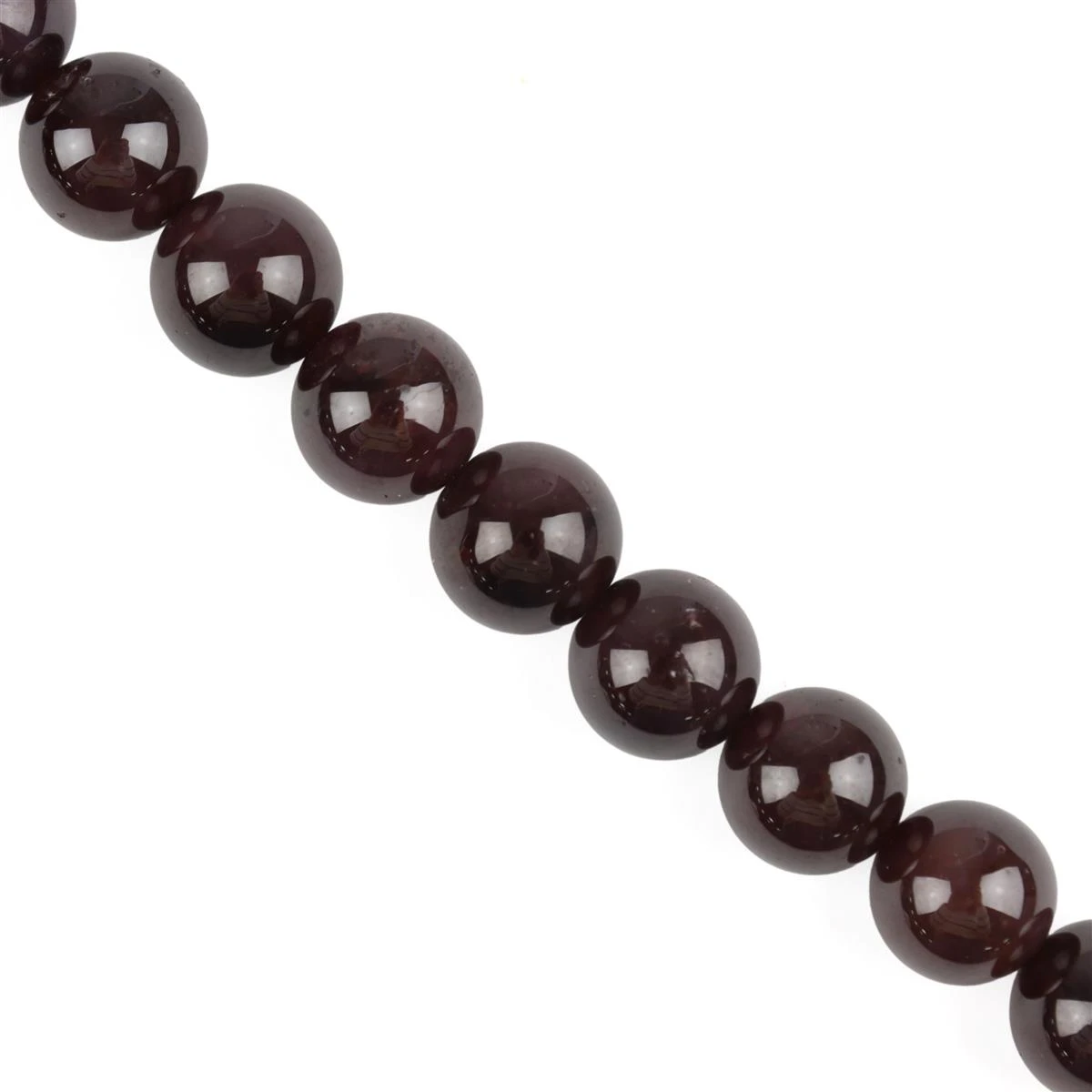 470cts Star Garnet Plain Rounds Approx 10 To 11mm, 38cm Strand