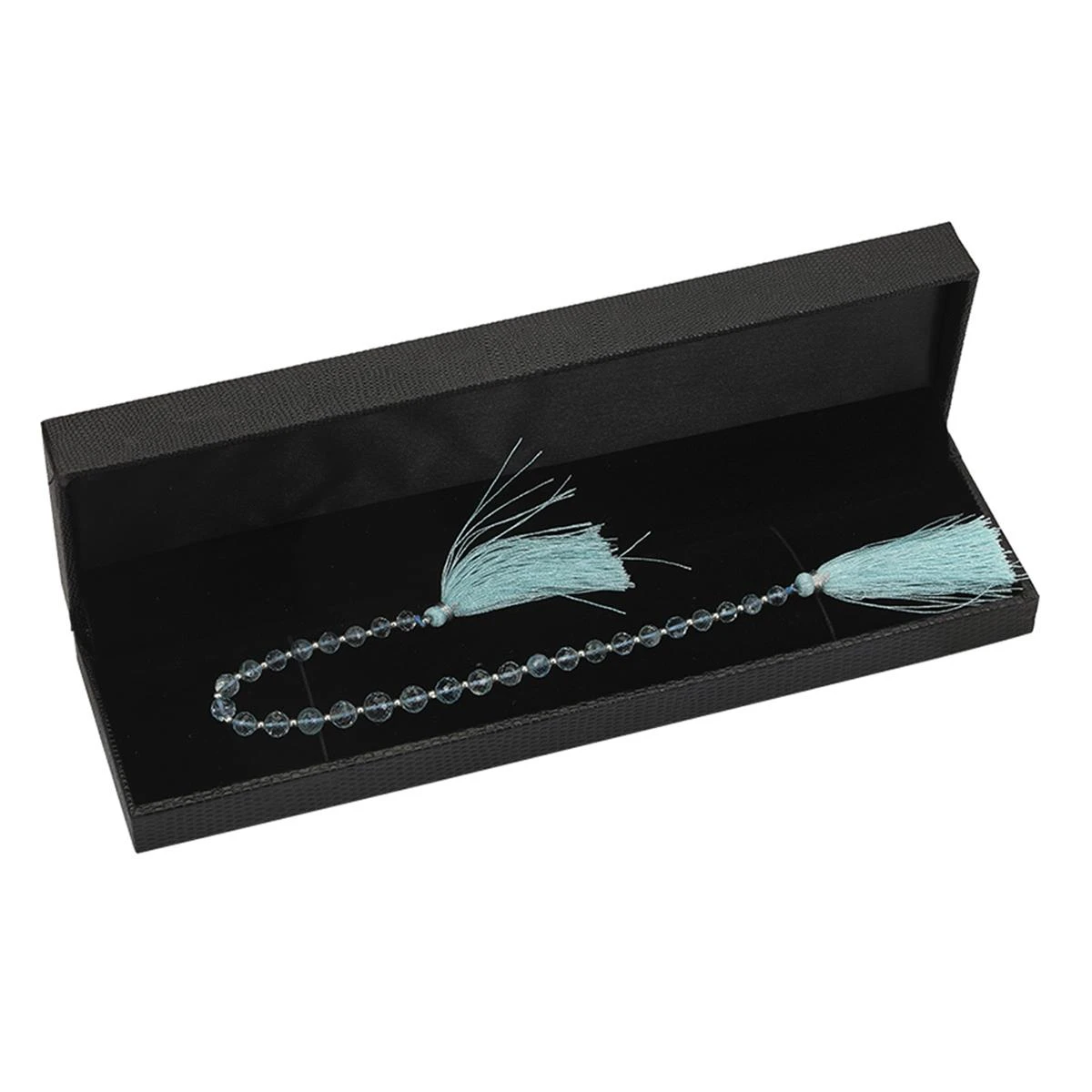 30cts Aquamarine Faceted Round Approx 4 To 7mm, 20cm Strands With Spacers - Image 3