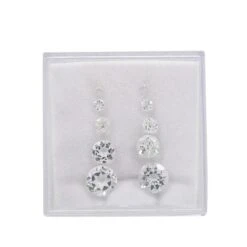 7cts White Topaz Rounds Faceted Set (2mm,3mm,4mm,6mm & 8mm) (10Pcs)