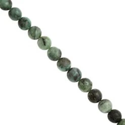 110cts Emerald Graduated Plain Round Approx 5 To 7mm, 39cm Strand