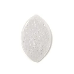 18cts Type A White Jadeite Carved Marquise Pendant, Approx 25x40mm, 1pcs