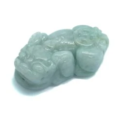 Type A 100cts Jadeite Carved Brave Troops( Pixiu, Leftward Or Rightward), Approx. 23x40mm, 1pc