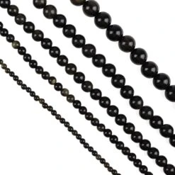 900cts Golden Obsidian Plain Rounds Approx From 4 To 12mm 36cm Set Of 5