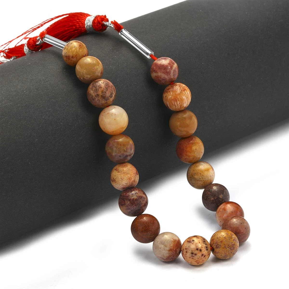 70cts Crazy Lace Agate Smooth Round Approx 8mm 19cm Strands - Image 3