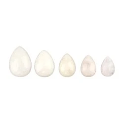 25cts Morganite Pear Cabochons Assorted Sizes (Set Of 5)