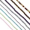 240cts Multi Gemstones In Plain Rounds Approx 4mm & Faceted Rounds Approx 2mm, Set Of 8 Strands