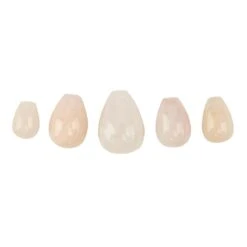 35cts Morganite Drop Beads Assorted Sizes (Set Of 5)