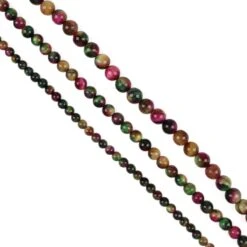 560.50cts Rainbow Tiger's Eye Plain Round Approx 6mm, 8mm, 10mm, 35cm Set Of 3 Loose Strand