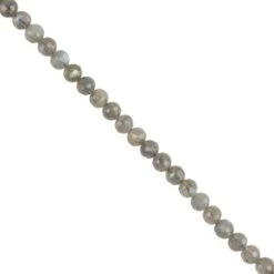 300cts Labradorite Faceted Rounds Approx 6-7mm 1 Metre Strand