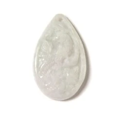 60cts Type A Green Jadeite Phoenix Pendant, Approx 25x40mm, 1pcs