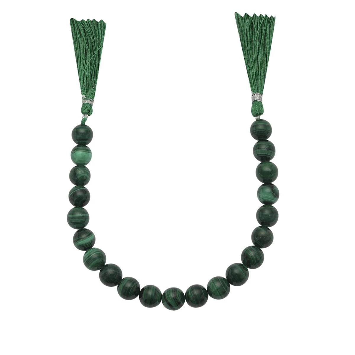 190cts Malachite Smooth Round Approx 10mm, 20cm Strand - Image 2