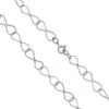 925 Sterling Silver Infinity Chain, Approx 18inch (Pack Of 1)