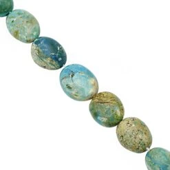 35cts Opalina Graduated Smooth Oval Approx 5.5x4.5 To 9x10.5mm, 16cm Strand