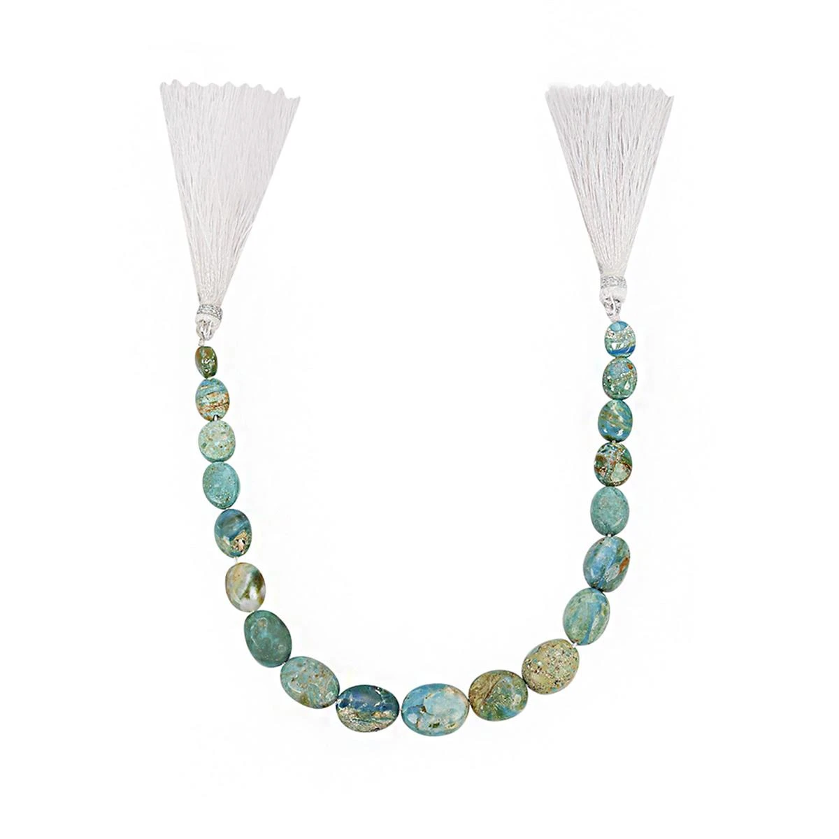 35cts Opalina Graduated Smooth Oval Approx 5.5x4.5 To 9x10.5mm, 16cm Strand - Image 2