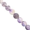 75cts Purple Scolecite Graduated Smooth Coin Approx 9 To12mm, 19cm Strand
