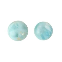 12.50cts Pectolite (N) Cabochon Round Approx 12 & 13mm Loose Gemstone, (Set Of 2)