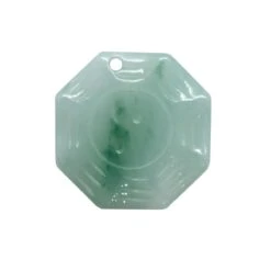 10cts Type A Jadeite Carved Bagua Piece, Approx. 15mm To 20mm