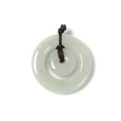 12cts Type A Jadeite Jump Ring & Donut, Approx 20mm & 8mm, 1pcs