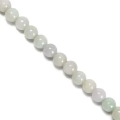100cts Type A Jadeite Plain Rounds Approx 6mm, 38cm Strand