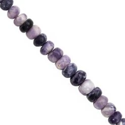 40cts Tiffany Opal Smooth Rondelle 3.5x2.5 To 6.5x4.5mm, 20cm Strand