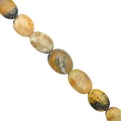 80cts Bumble Bee Kasper Smooth Oval Approx 10x8 To 16x11mm, 17cm Strand