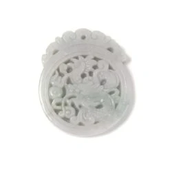 95cts Type A Jadeite Dragon Pendant, Approx 38x45mm, 1pcs
