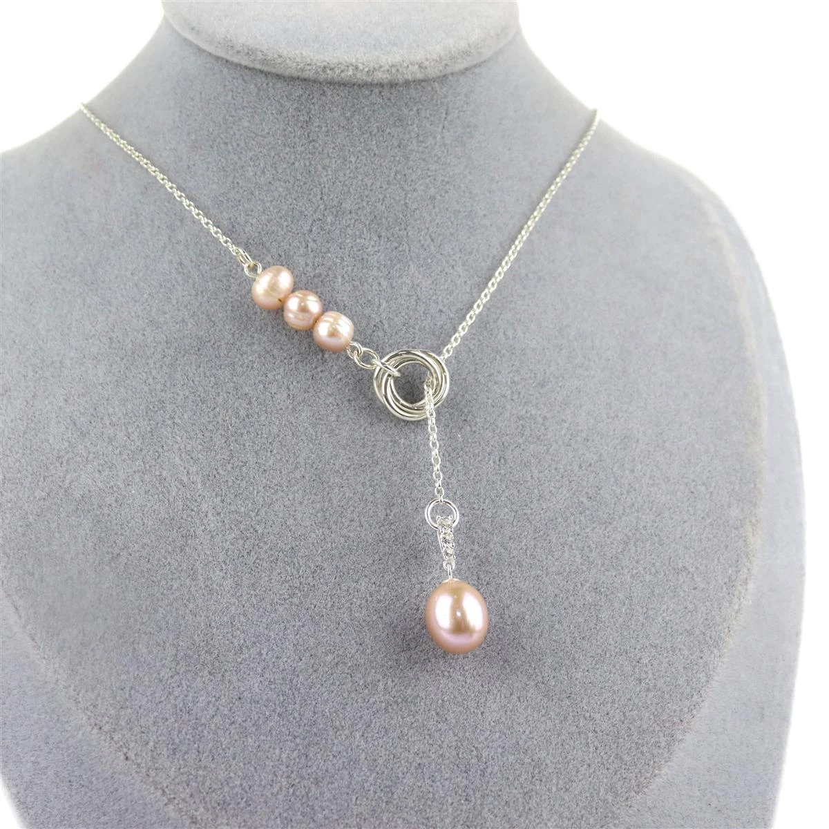 Purple & Mix Natural Colour Freshwater Cultured Pearls Bundle Of 3 Strands & 3pcs Half Drilled Freshcultured Pearls Approx 7x8mm - 10x12mm - Image 2