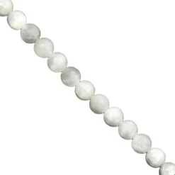 75cts Selenite Plain Round Approx 6 To 7mm, 33cm Strand