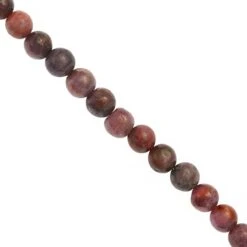 110cts Natural Indian Ruby Plain Rounds Approx 5mm To 7mm, 25cm Strand