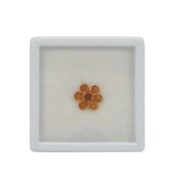 Daffodil Flower Includes 2cts Mandarin Garnet & Red Garnet 4.75x3.75 & 3.25mm