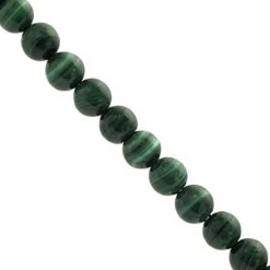 95cts Malachite Smooth Round Approx 6mm 22cm Strand